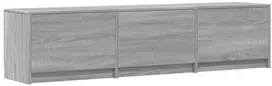 TV staliukas Televizoriaus spintelė su LED Pilkas Sonoma 165 x 34 x 40 cm