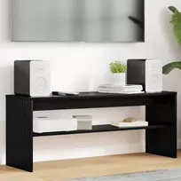 TV staliukas Televizoriaus spintelė Juodas ąžuolas 100 x 30 x 40 cm