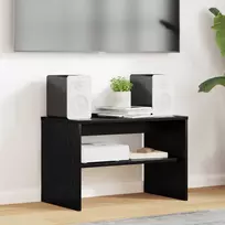 TV staliukas Televizoriaus spintelė Juodas ąžuolas 60 x 35 x 40 cm