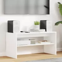 TV staliukas Televizoriaus spintelė 80 x 35 x 40 cm Balta Apdirbta mediena
