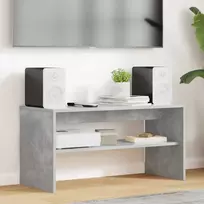 TV staliukas Televizoriaus spintelė Betono pilka 80 x 35 x 40 cm