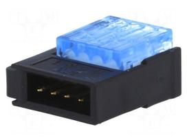 Wire-wire/PCB | plug | male | PIN: 4 | 2mm | IDC | for cable | Mini-Clamp