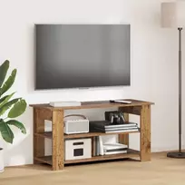 TV staliukas Televizoriaus stovas Senas medis 100 x 40 x 50 cm