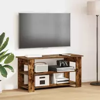 TV staliukas Televizoriaus stovas Rūkyta ąžuolas 100 x 40 x 50 cm