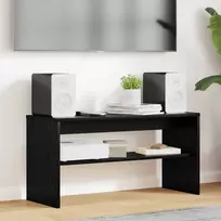 TV staliukas Televizoriaus spintelė Juodas ąžuolas 80 x 30 x 40 cm