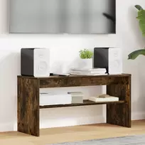 TV staliukas Televizoriaus spintelė Rūkyta ąžuolas 80 x 30 x 40 cm