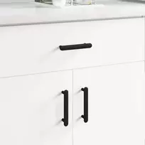 Spintelės rankena 12 pcs Juoda 121 x 16.6 x 28.3 mm Geležis