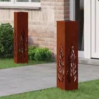 Saulės LED šaligatvio šviesa 2 pcs Rūdijanti