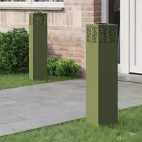 Saulės LED šaligatvio šviesa 2 pcs Alyvuogių žalia