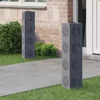 Saulės LED šaligatvio šviesa 2 pcs Antracitas