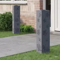 Saulės LED šaligatvio šviesa 2 pcs Antracitas