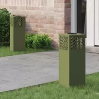 Saulės LED šaligatvio šviesa 2 pcs Alyvuogių žalia