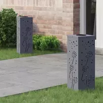 Saulės LED šaligatvio šviesa 2 pcs Antracitas