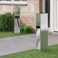 Saulės LED takų šviestuvas 2 pcs Sidabro Nerūdijantis Plienas