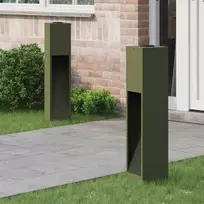 Saulės LED takų šviestuvas 2 pcs Alyvuogių žalia
