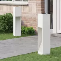 Saulės LED takų šviestuvas 2 pcs Balta Šaltai valcuotas plienas