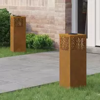 Saulės LED šaligatvio šviesa 2 pcs Bronzinė