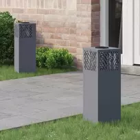 Saulės LED šaligatvio šviesa 2 pcs Antracitas