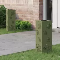 Saulės LED šaligatvio šviesa 2 pcs Alyvuogių žalia