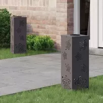 Saulės LED šaligatvio šviesa 2 pcs Juoda