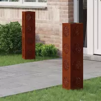 Saulės LED šaligatvio šviesa 2 pcs Rūdijanti