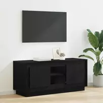 TV staliukas Televizoriaus spintelė Juodas ąžuolas 102 x 35 x 45 cm