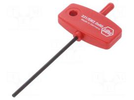 Key | hexagon keys | HEX 2mm | Overall len: 95mm | Kind of handle: T