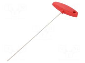 Key | hexagon keys | HEX 2mm | Overall len: 176mm | Kind of handle: T