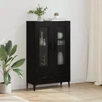 Aukštas spintelė su stalčių Juodas ąžuolas 70 x 31 x 115 cm