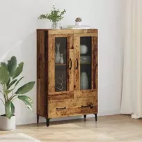 Aukštas spintelė su stalčių Senovinis medis 70 x 31 x 115 cm