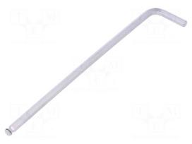 Key | inch,hexagon keys,spherical | HEX 3/16" | Overall len: 163mm