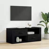 TV staliukas Televizoriaus spintelė Juodas ąžuolas 100 x 35 x 40 cm