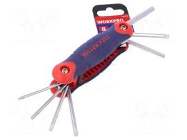 Key set | Torx® | TX09,TX10,TX15,TX20,TX25,TX27,TX30,TX40 | Pcs: 8