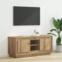 TV staliukas Televizoriaus spintelė 102 x 35 x 45 cm Amatininkų ąžuolas