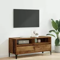 TV staliukas Televizoriaus spintelė Senovinis medis 100 x 34,5 x 44,5 cm