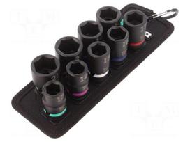 Key set | hex socket,socket spanner,impact | Pcs: 9 | Mounting: 1/2"