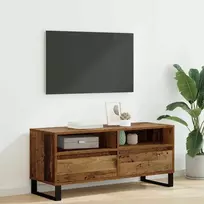TV staliukas Televizoriaus spintelė Senovinis medis 100 x 34,5 x 44,5 cm