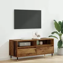 TV staliukas Televizoriaus spintelė Senovinis medis 100 x 34,5 x 44,5 cm