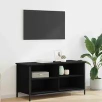 TV staliukas Televizoriaus spintelė Juodas ąžuolas 100 x 40 x 50 cm