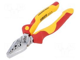 Pliers | insulated,crimping | steel | 180mm | 1kVAC | 0.25÷16mm2