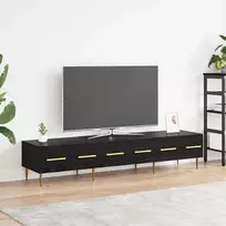 TV staliukas Televizoriaus spintelė Juodas ąžuolas 150 x 36 x 30 cm