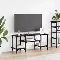 TV staliukas Televizoriaus spintelė Juodas ąžuolas 102 x 35 x 45,5 cm