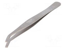 Tweezers | Tweezers len: 115mm | Blades: curved | Tipwidth: 3.5mm | SMD