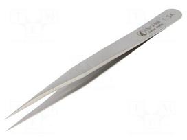 Tweezers | 120mm | for precision works | Blades: straight | max.925°C