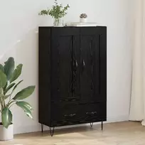 Aukštas spintelė su stalčių Juodas ąžuolas 69,5 x 31 x 115 cm