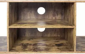 Relaxdays TV staliukas, 50x120x40 cm, rudas, metalinis rėmas