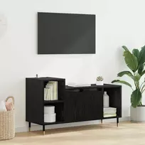 TV staliukas Televizoriaus spintelė Juodas ąžuolas 100 x 35 x 55 cm