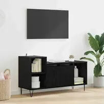 TV staliukas Televizoriaus spintelė Juodas ąžuolas 100 x 35 x 55 cm