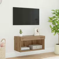 TV staliukas TV spintelių komplektas Amatininkų ąžuolas 60 x 30 x 30 cm