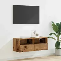 TV staliukas TV sieninė spintelė Senovinis medis 80 x 30 x 30 cm